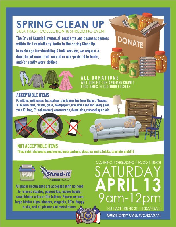 April Spring Clean Up 2024 Flyer