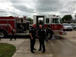 Police and Fire Truck