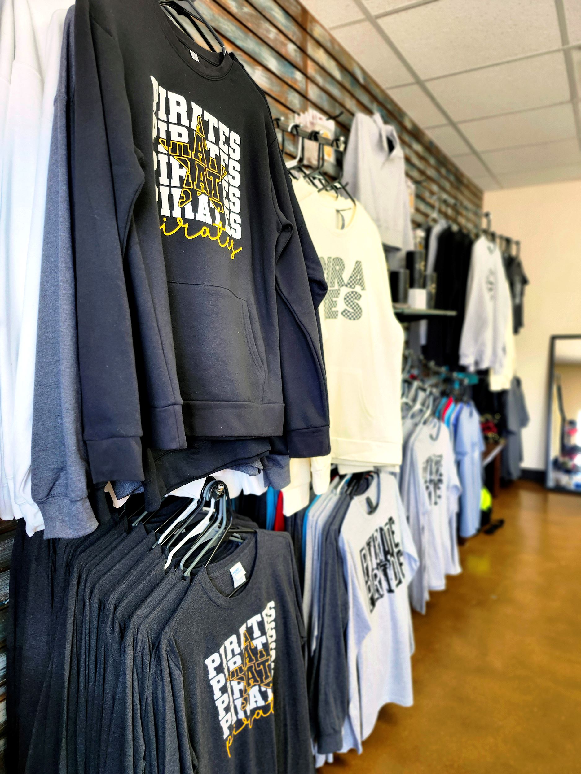 Store front at Ink It Printing, offering hoodies, t-shirts, promo, stickers, and more
